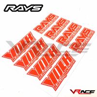 [เกรดพรีเมียม] สติ๊กเกอร์ ติดล้อแม็ค TE37 สีแดง Rays Vok สติ๊กเกอร์ติดล้อรถ สติ๊กเกอร์ติดล้อแม็ก สติ๊กเกอร์แต่งซิ่ง สติ๊กเกอร์ล้อte37