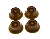 KAISH 4x LP Amber Guitar Knobs Top Hat Knobs Bell Knobs Fits LP