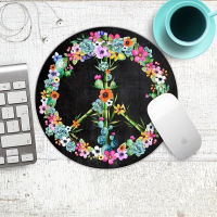 Simbol kedamaian Pad tetikus, Cactus Peace Sign Mousepad, Tropical Flowers Mousepad, Succulents, Flower Peace Sign Mousepad, Boho Cactus, Office