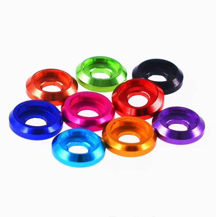 5pcs-m2-m2-5-m3-m4-m5-m6-colorful-cup-head-washer-aluminum-6061-cap-head-gasket-for-rc-model-diy-parts-nails-screws-fasteners