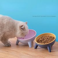 Pet Cat bowl protection cervical spine dog feeder anti-overturning drinking puppy kitten cute bowl Food plastics pet supplies