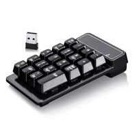 2.4G Numeric Keypad Silent 19 Keys USB Keypads Portable Financial Accounting Numpad for Laptop/Notebook/Surface Pro/PC