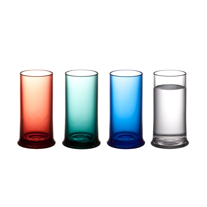 แก้วน้ำ-แก้ว-แก้วน้ำดื่ม-แก้วทรงกระบอก-1ชุด-2-ชิ้นสีเดียวกัน-qualy-drinking-glass