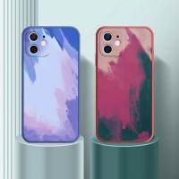 （A LOVABLE）ปลอก OPPO （A LOVABLE）Realme C1 C3 C11 C12 C15 C17 C25 5 Pro 5i 5S 6i 6 7 XT X2 X7 7i สีน้ำ Gradient โทรศัพท์ซิลิโคนเหลว Slim Soft ฝาหลัง