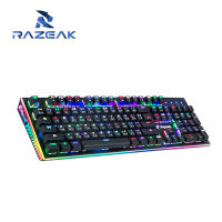 RAZEAK RK-X18 คีย์บอร์ดเกมส์มิ่ง แมคคานิคอล  keyboard Gaming Mechanical Blue Switch *รับประกันศูนย์1 ปี