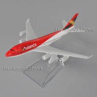 A1:400 Scale Diecast โลหะรุ่นเครื่องบินของเล่นโบอิ้ง747 Columbia Avianca Airlines Miniature M