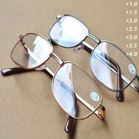 2022 Metal Reading Glasses Ultralight Clear Vision Glasses Magnifier Eyewear Portable Gift For Parents Presbyopic Magnification Decanters