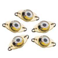 5 Pcs Mini Fishing Lure Light LED Deep Drop Underwater Eye Shape Fishing Bait Luminous Lure