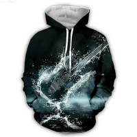 Fashion Women/Mens Water guitar 3D Print Hoodies Sweatshirt Pullover{trading up}