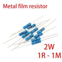 【CW】 20pcs 2W Metal film resistor 5 color ring 1 1R 1M 22R 47R 100R 220R 470R 1K 10K 22K 100K 220K 10 22 47 100 220 470 ohm