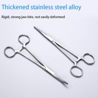 【YF】 1pc Hemostatic Forceps Surgical Hemostat Locking Clamps Fishing Pliers Curved/Straight