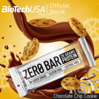 BioTechUSA Zero Bar protein bar Chocolate chip Cookies 50g/Bar (โปรตีนบาร์ รสช็อกโกแลต ชิพ คุ้กกี้ 50กรัม/แท่ง)