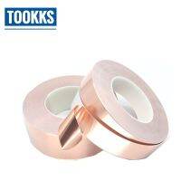 30M Single Side Conductive Copper Foil Tape EMI Shielding Heat Resist Tape For avoid voltage and current and the influence