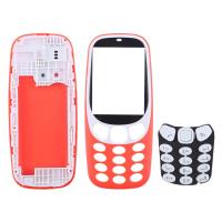 Full ชุดประกอบบ้านแป้นพิมพ์สำหรับ Nokia 3310 (สีดำ)