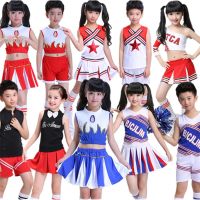 Bazzery 10 Styles Student Cheerleader Uniform School Girl Dance Costumes Sports Competition Kids Stage Performance Clothing