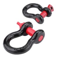 Trailer Hook Heavy Duty Galvanized Shackles D Ring 2T 4400lbs/4.75T / 10000lbs Capacity for Vehicle Recovery Towing Car tuning