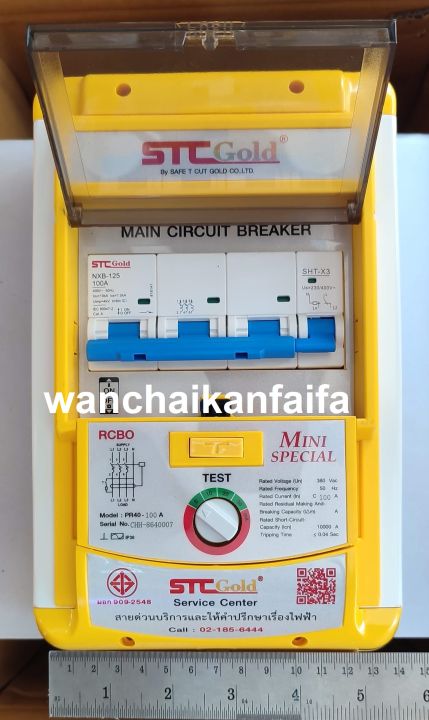 เซฟทีคัท-safetcut-100a-100แอมป์-2เฟส-2p-เซฟตี้-เครื่องตัดไฟกระแสไฟฟ้ารั่ว-rcbo-รุ่น-special