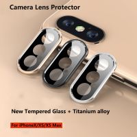 Camera Lens Protector For iPhone Xs Max X Full Cover Case Metal Tempered Glass Screen Protector Rear Camera Films