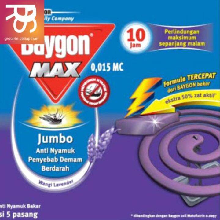 BAYGON BAKAR JUMBO PERLINDUNGAN 10 JAM (Lebih lama) | Lazada Indonesia