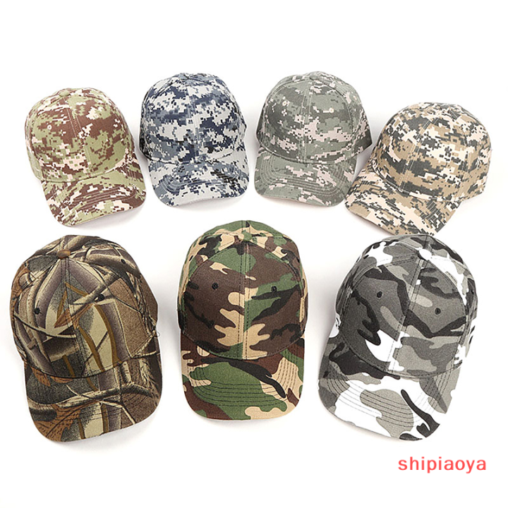 shipiaoya-หมวกแก๊ปหมวกเบสบอล-unisex-กันแดดกลางแจ้งแบบปรับได้สำหรับฤดูร้อนหมวกลายพรางแห้งเร็วสำหรับผู้หญิงผู้ชาย