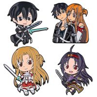 ∏ YQ966 Sword Art Online Anime Enamel Pin Cute Brooches for Clothes Cartoon Icons Backpack Bags Badge Fashion Jewelry Friends Gift