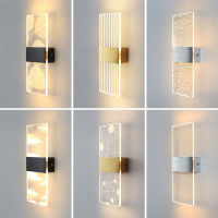 LED Wall Lamp Acrylic Modern Nordic Sconce Lamps LED Indoor Wall Lights Bedroom Living Room Bedside Light 27cm 6W 85-265V