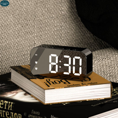 XMDS นาฬิกาปลุกดิจิทัล หน้าจอ LED อิเล็กทรอนิกส์ สําหรับห้องนอนเด็ก ฟังก์ชั่นเลื่อนอุณหภูมิ นาฬิกาตั้งโต๊ะ ตกแต่งบ้าน