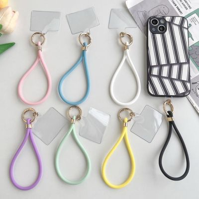 Universal สายรัดข้อมือ Hand Lanyard ซิลิโคน Charms สำหรับศัพท์มือถือคีย์สายไฟน่ารัก Lanyard พวงกุญแจ Keycord Hanging