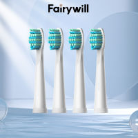 Fairywill หัวแปรงสีฟันไฟฟ้า 4 ชิ้น พอดีกับ 507 2306 2303 551 2011