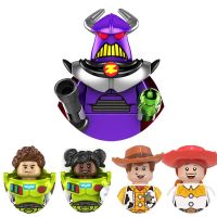 ของเล่นเรื่อง Buzz Lightyear Izzy Hawthorne Zurg Battle โมเดลบล็อกตัวต่อตรัสรู้ตุ๊กตาขยับแขนขาได้อิฐของเล่นสำหรับเด็ก