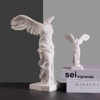 Greek Goddess of Victory Character Statue Angel Wing Art Figurine Decoration Home Office Cabinet Decor Resin Sculpture Ornament