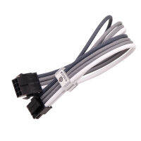 Computer Cpu8p Power Supply Extension Cable 4 + 4Pin Nylon Thread Woven Wire Mesh Lengthened Cable Large Od4mm Package Network Cable Wholesale