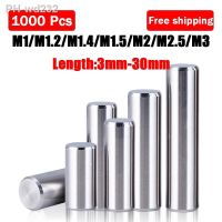 1000Pcs M1 M1.2 M1.4 M1.5 M2 M2.5 M3 Cylindrical Pin 304 Stainless Steel Solid Locating Dowel Shaft Solid Fixing Lock Metal Rod