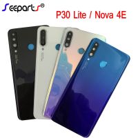 ใหม่6.15 "สำหรับ Huawei P30 Lite ฝาหลังปิดโทรศัพท์ Nova 4e เคสแผงประตูกระจกหลังสำหรับ Huawei P30 Lite หลังฝาหลังปิดโทรศัพท์ + ชิ้นส่วนฝาครอบเลนส์กล้อง