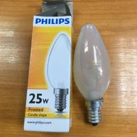 หลอดจำปา ยี่ห้อ Philips (แบบขุ่น) WIRE LAMP (แบบใส)ขั้วE14 หลอดไฟทรงจำปา 25W,40W ขุ่น และใส