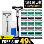 Dao cạo râu 3 lưỡi cổ điển nam thay được lưỡi lam DSDC19