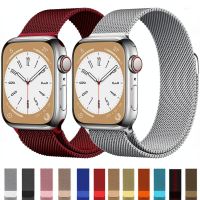 Strap For Apple Watch Ultra Band 44mm 49mm 40mm 45mm 41mm Milanese Loop 42mm 38mm 45 mm Correa Bracelet iWatch Series 8 7 SE 6 4 Straps