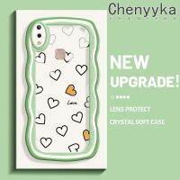 เคส Chenyyka สำหรับ VIVO Y85 V9 V9เยาวชน V9 Pro แฟชั่น Little Love Heart ดีไซน์ใหม่ขอบครีมนุ่มเคสมือถือกันกระแทกแบบใสกรอบโปร่งใสลายกล้องถ่ายรูปเรียบง่ายอ่อนโยนป้องกัน