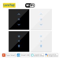 ┅ LoraTap Tuya Smart Life WiFi Curtains Blinds Switch Roller Shutters Motor Switch Backlight Style Google Home Alexa Voice Control