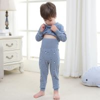 Winter Boy Child Pajamas 2pcs Tshirt+Hight Waist Pant Newborn Baby Girl Clothes Pajamas For Kids Sleepwear Cotton Sleep Suit