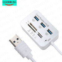 3 Portas Mini HUB USB Leitor De Cartão De Memória USB 3.0 Hub Alumínio Com MS SD M2 TF Multi-In-1 Card Reader สำหรับ Comdor nco