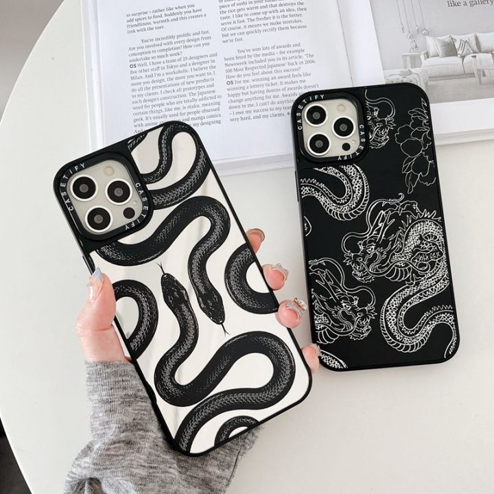 Black Kingsnake CASETiFY Dragon Case For iPhone 14 Plus 14Pro 11