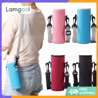 Ready Stock 1PC Tumbler Bag Water Bottle Cover Bag With Strap Neoprene Water Storage Holder Shoulder Strap Black Bottle Insulat Carrier Cup Sleeve OUA2045ซื้อทันทีเพิ่มลงในรถเข็น