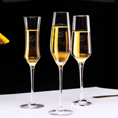 แก้วแชมเปญ แก้วเหล้า แก้วคริสตัล แก้วทรงสูง champagne ขนาด 140-195 mL รุ่นHN
