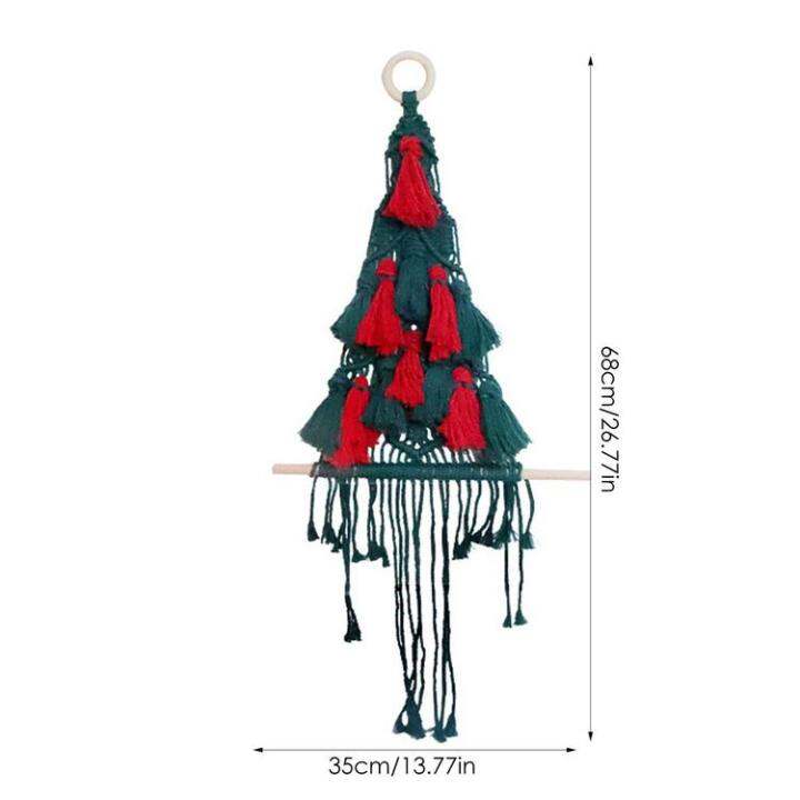 christmas-boho-macrame-ornaments-woven-christmas-tree-hanging-boho-ornaments-christmas-party-woven-decorations-wall-hanging-with-wooden-stick-efficiently