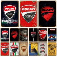 Ducati Vintage Wall Poster Vintage Retro Wall House Restaurant Decoration Plaque Metal Wall Decor Art Metal Sign Tin Sign Plate