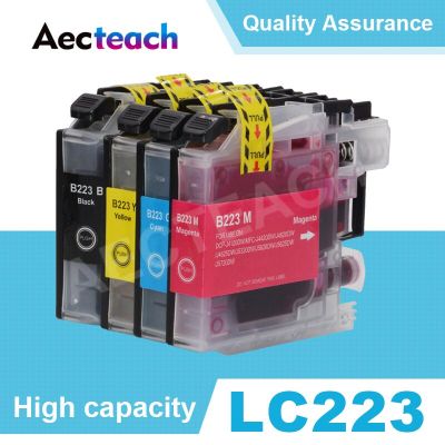 【Deal】 ตลับหมึกเครื่องพิมพ์ LC223 LC221เหมาะสำหรับพี่ชายน้องชาย LC223 LC225 MFC-J4420DW J4620DW J4625DW J5320DW หมึกกับชิปเต็มรูปแบบ