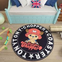 3D Car Luffy Chopper Rug Large Mat Doormat Circle Japan Anime Car Kids Rugs for Bedroom Room Rug Area Rugs