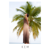 Kemissara Ombre Maxi Dress Chestnut