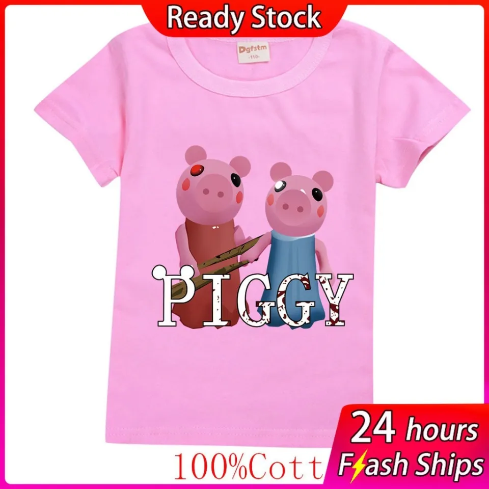 Children's T-shirt cotton Roblox piggy